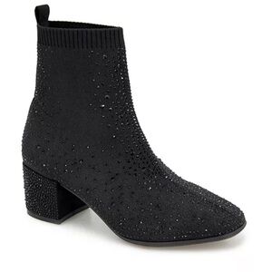 Kenneth Cole Reaction Rida stretch jewel rhinestone black 6.5